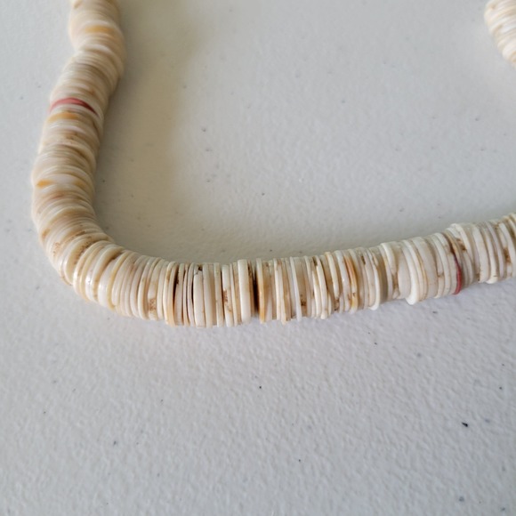Genuine Natural Heishi Beads Strand Jewelry Making Coastal Hawaiian Tropical - Picture 2 of 4